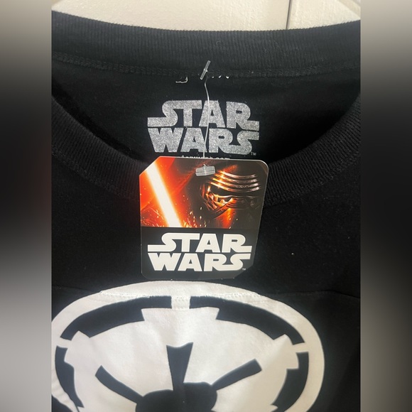 NWT Star Wars Womens M Empire Logo Varsity Football Tee - Picture 3 of 9